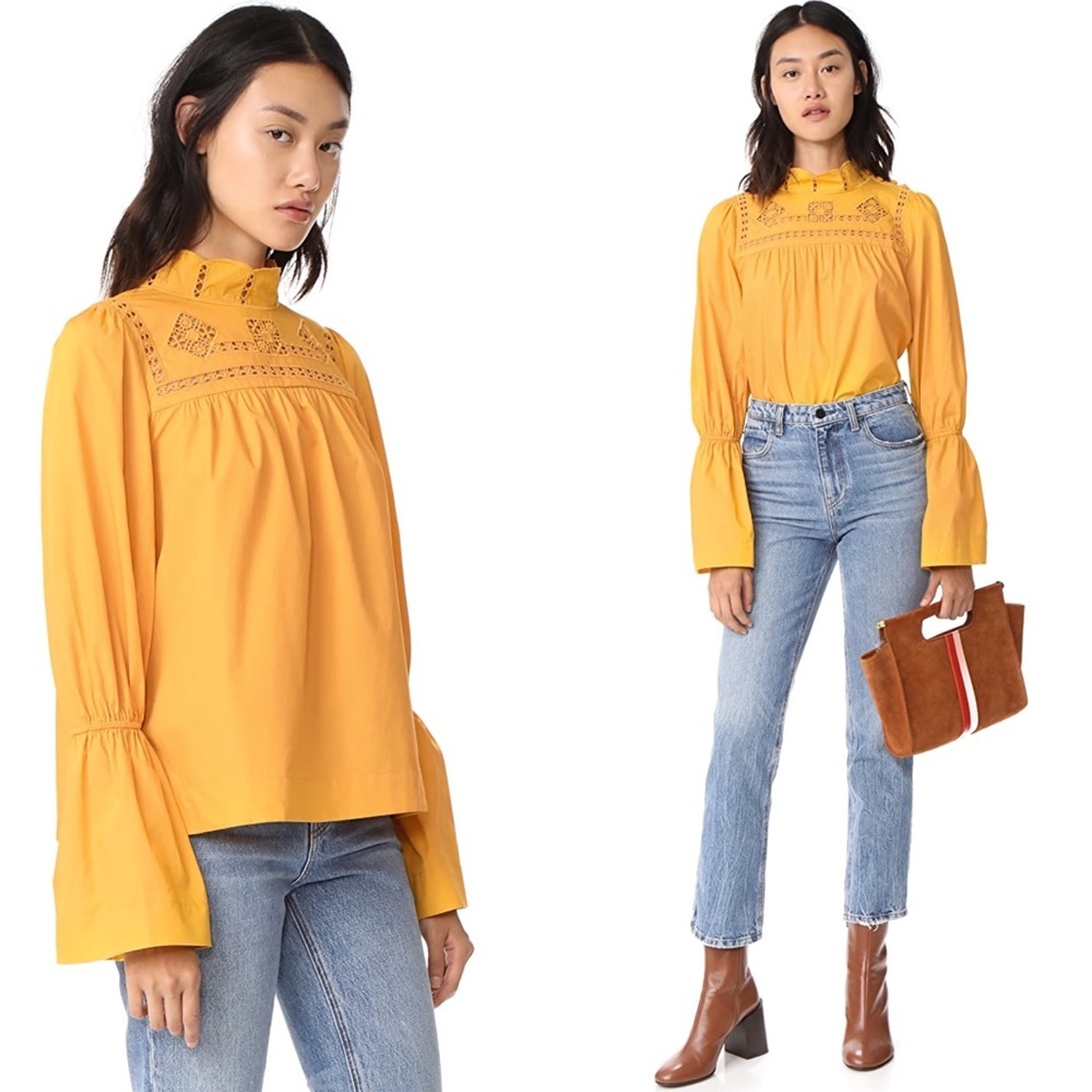Free People Another Eternity Top Marigold Yellow Small - Picture 2 of 7